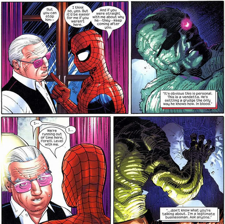 spider-man doesn't know fiorelli's bloody past