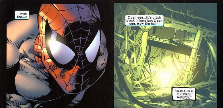 spider-man discovers he has night vision