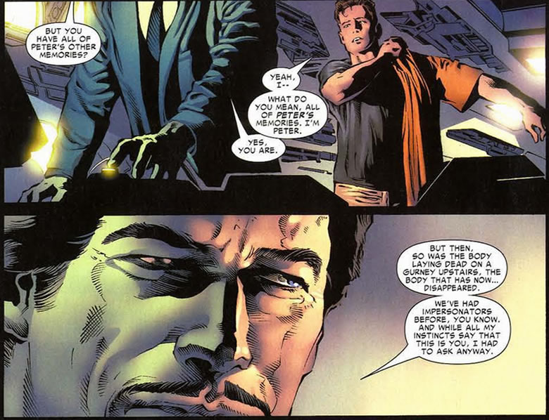 tony stark explains about the two peters