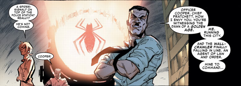 j. jonah jameson unveils the
					spider signal