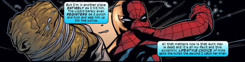 spider-man punches the lizard again