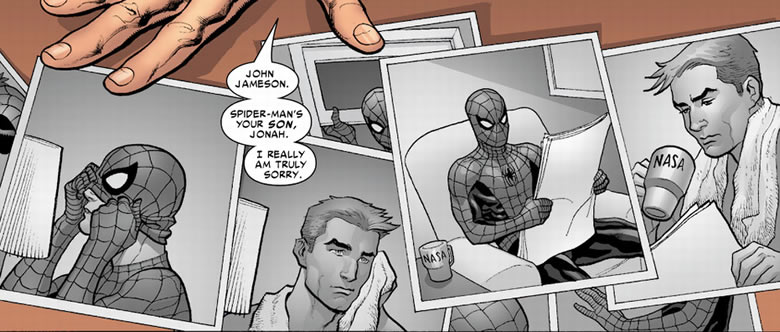 pictures of spider-man
					and john jameson