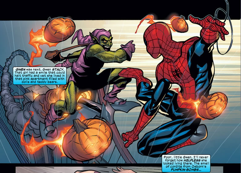 green goblin vs. spider-man