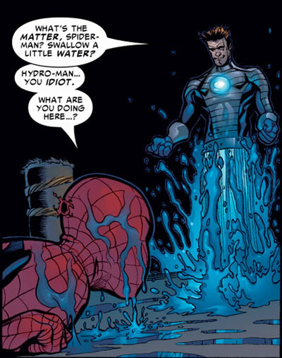 hydro-man and spider-man