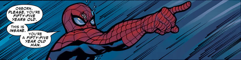 spider-man pointing