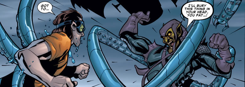 doctor octopus faces off with the green goblin again