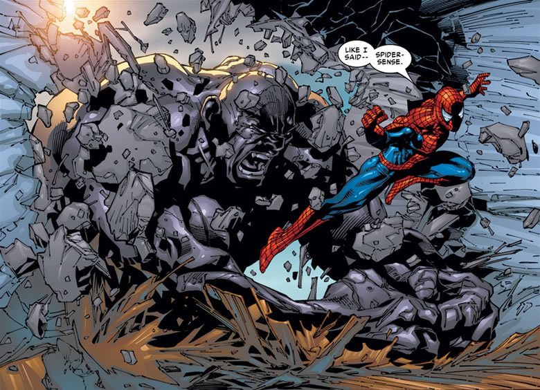 absorbing man vs. spider-man