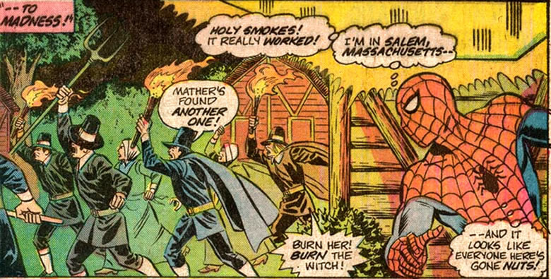 spider-man in the salem witch hunts of 1692