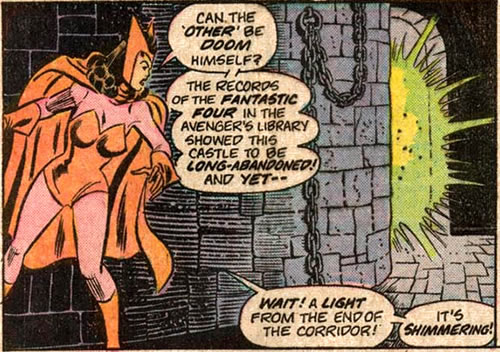 scarlet witch in doctor doom's castle