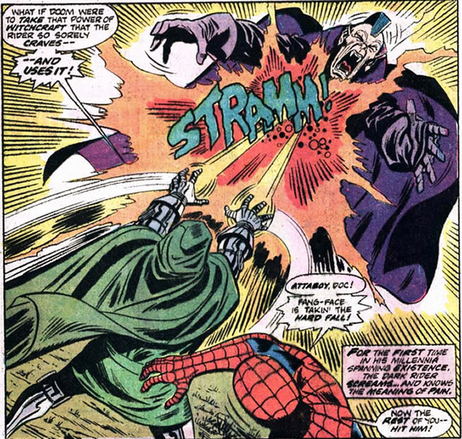 doctor doom attacks the dark rider