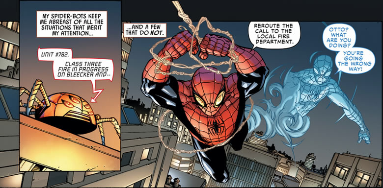 spider bot and 
					swinging superior spider-man