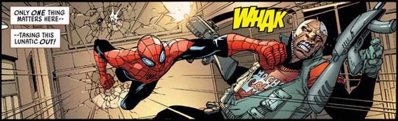 superior spider-man punches 
					massacre