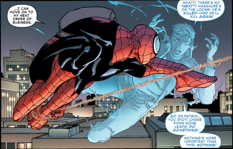 spider-man and the ghost of 
					peter parker