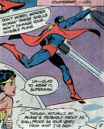 wonder woman has an observation about superman