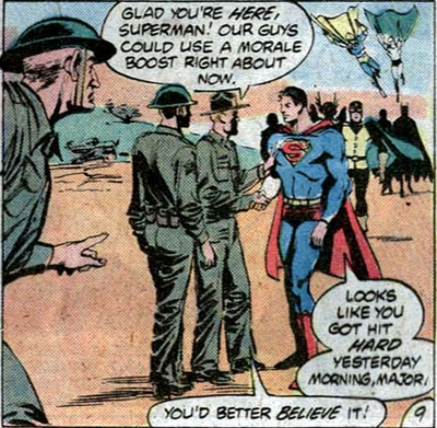 soldiers in pearl harbor greet superman