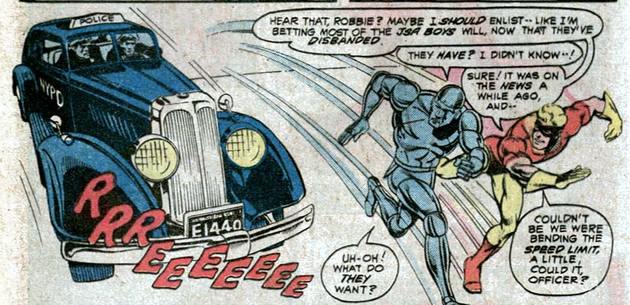 johnny quick and 40s police car