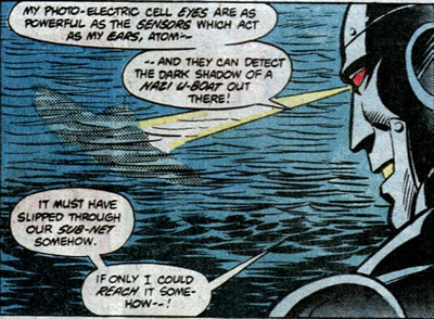 robotman's electronic eyes