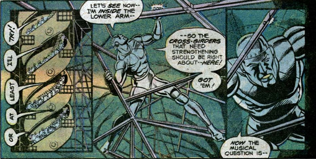 robotman holds the statue of liberty together