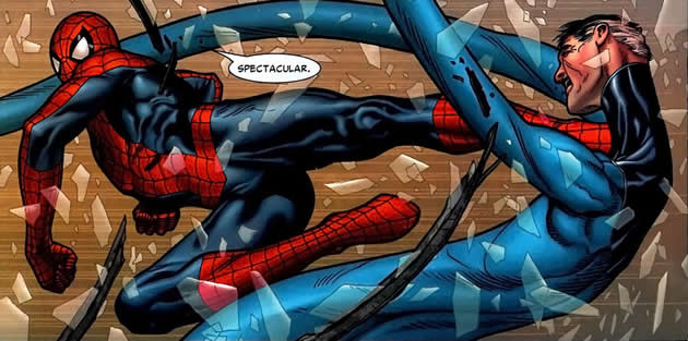 Spider-Man back in his classic costume