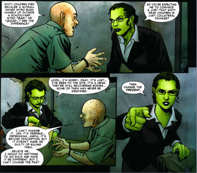 she-hulk tries to explain to robbie how unpopular he is