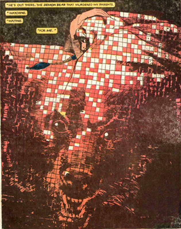 great bear motif splash page by sienkiewicz