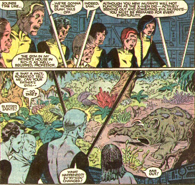 the danger room is introduced to the new mutants