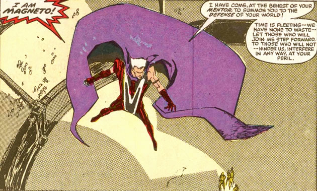 magneto invades the gladiatorial arena