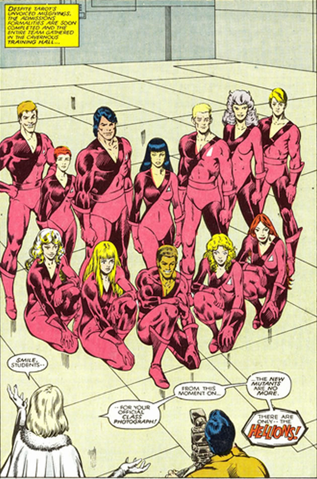 the new mutants join the hellions