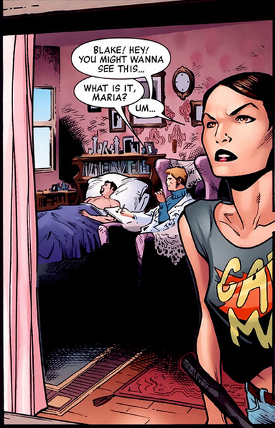 maria hill in casual clothing
