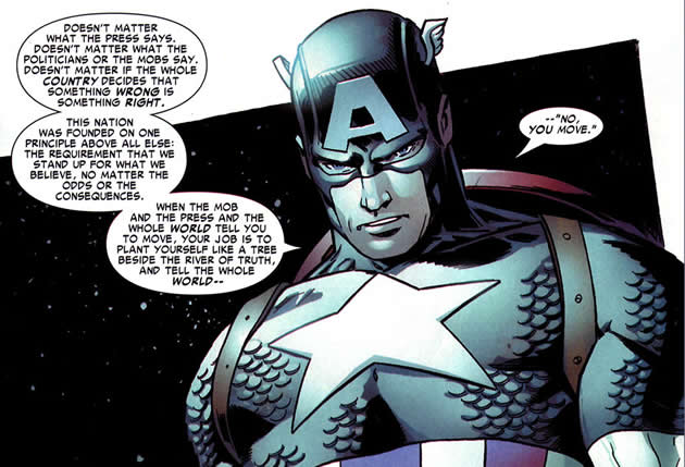 Cap convinces Spider-Man