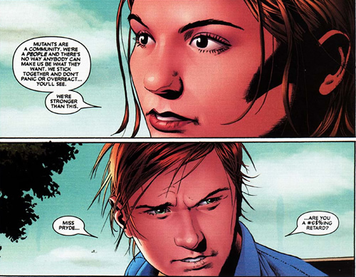 kitty pryde hears it from a student