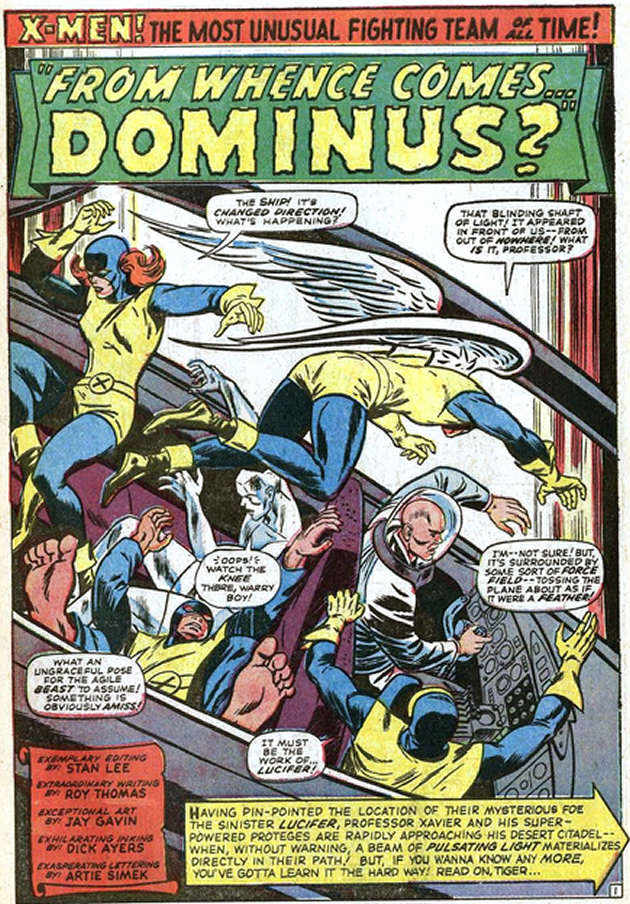 the x-men in a plane
