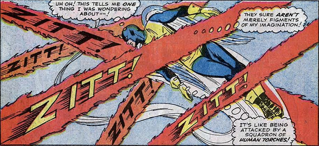 angel attacked by sentinels in the sky