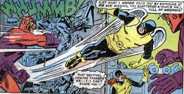 angel escapes from the sentinels' prison