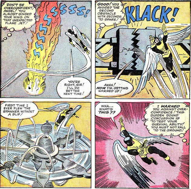 angel training in the danger room