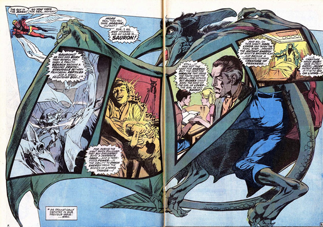 sauron and angel in the sky