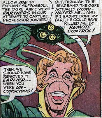 the banshee explains that he was mind controlled