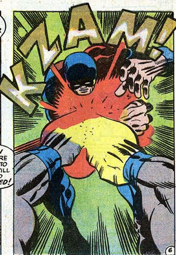 beast takes a double hit from blastaar