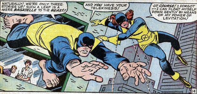 beast and marvel girl leave the hospital in style