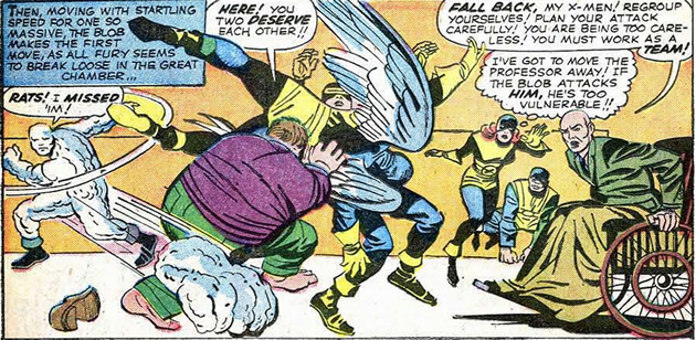 blob vs. the x-men