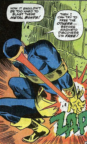 cyclops blasts his bonds