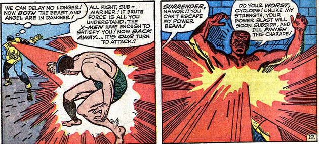 cyclops almost takes namor out