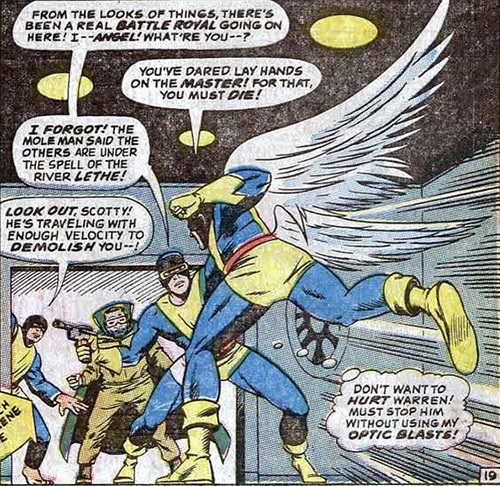 cyclops and angel almost come to blows
