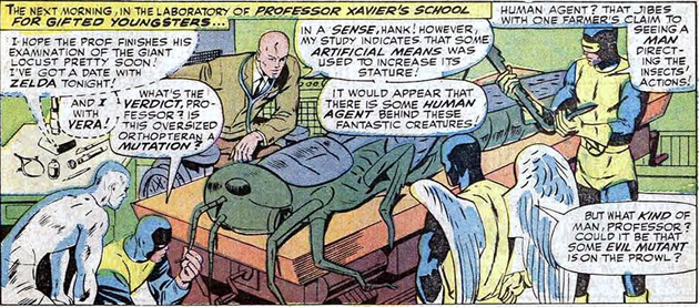charles xavier autopsies a giant locust