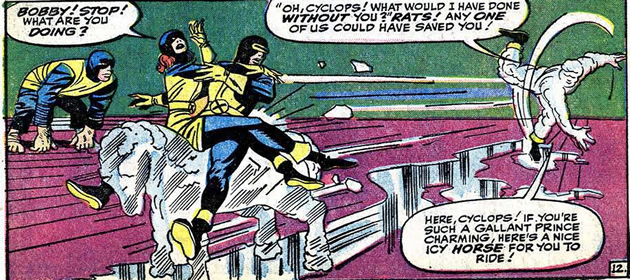 ice man creates an ice horse