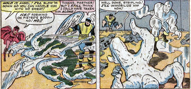 iceman takes out quicksilver