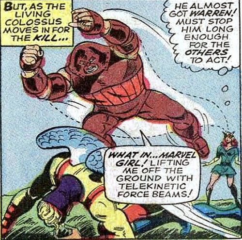 marvel girl lifts juggernaut