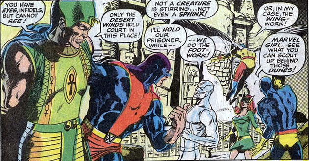 the living pharaoh is a prisoner of the x-men