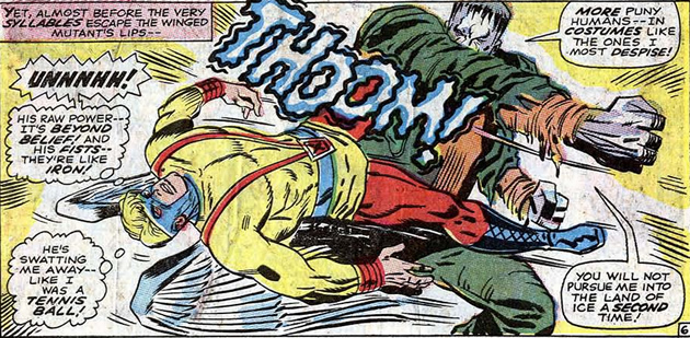 frankenstein shows how strong he is