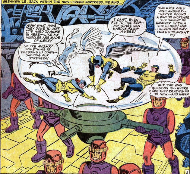 the x-men are imprisoned by the sentinels